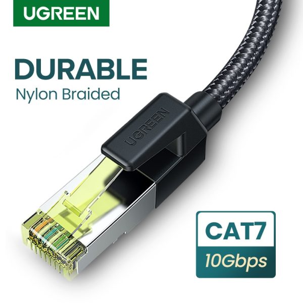 UGREEN Ethernet Cable CAT 7 Strong Nylon Braided Internet Wire CAT7 Lan cable