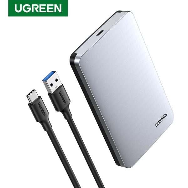 UGREEN HDD Case 2.5 6Gbps SATA to USB C 3.1 Gen 2 External Hard Drive Box