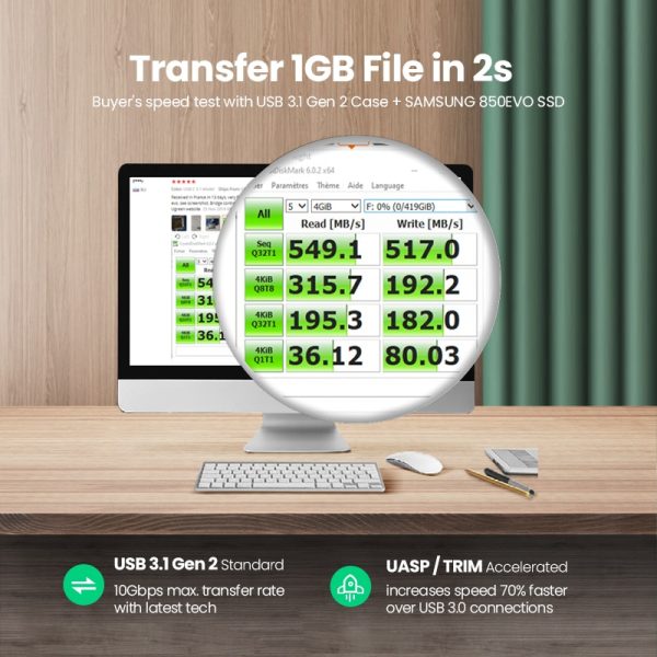 UGREEN HDD Case 2.5 SATA to USB 3.0 Adapter Hard Drive Enclosure