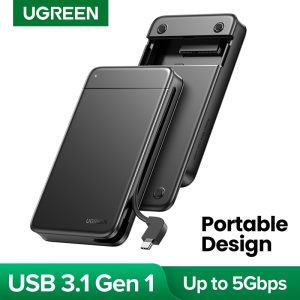 UGREEN HDD Case 2.5 SSD Case SATA to USB HDD Caddy Portable Fixed Cable