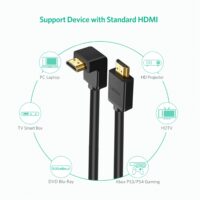 UGREEN HDMI Cable Right Angle 90 270Degree 4K/30Hz 3D HDMI Cable