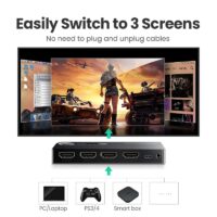 UGREEN HDMI Switch 3D HD4K 3 Ports HDMI Adapter Splitter