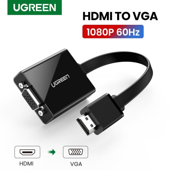 UGREEN HDMI to VGA Adapter for PS4 Male To Famale Converter 1080P HDMI