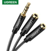 UGREEN Headphone Splitter Cable 3.5mm Y Audio Jack Splitter Extension AUX Cable