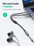 UGREEN Headphone Splitter for Computer 3.5mm Female to 2 Dual 3.5mm Male