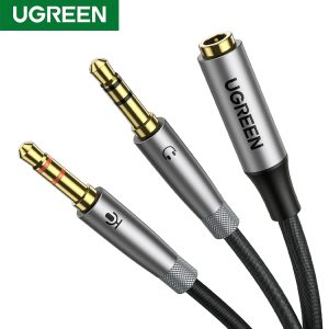 UGREEN Headphone Splitter for Computer 3.5mm Female to 2 Dual 3.5mm Male