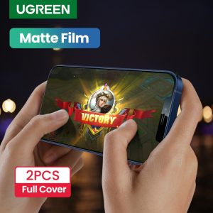 UGREEN Matte Phone Screen Protectors For iPhone 12 Pro Max Full Cover Tempered Glass