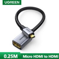 UGREEN Micro HDMI to HDMI Adapter 4K/60Hz 3D Micro HDMI to HDMI