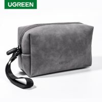 UGREEN Organizer Bag Leather Storage Case for Wired Headphones Earphone