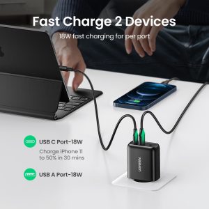 UGREEN-PD-Charger-36W-Fast-Charge-for-iPhone-12-11-Quick-Charge-3-0-USB-Charger-1