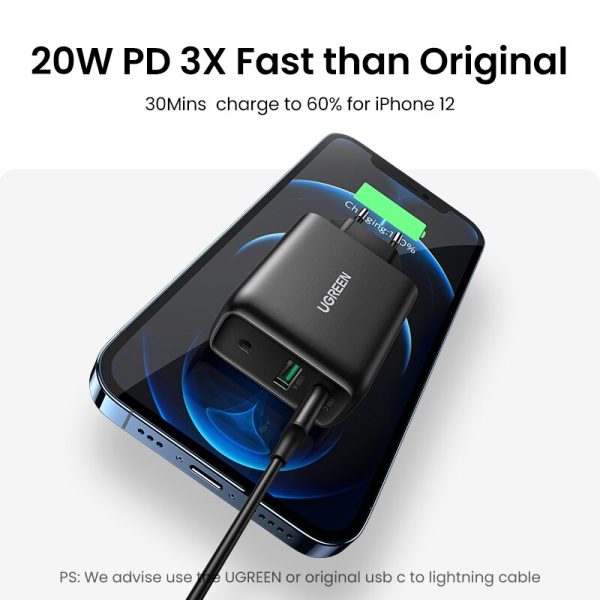 UGREEN PD Charger 36W, Fast Charge for iPhone 13