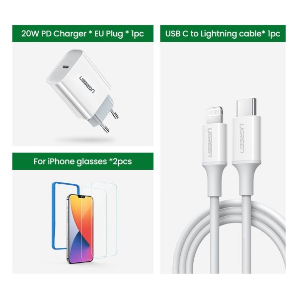 UGREEN PD Fast Charger for iPhone 12 MFi USB C