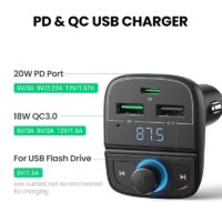 UGREEN Quick Charge 4.0 Car Charger for Phone FM