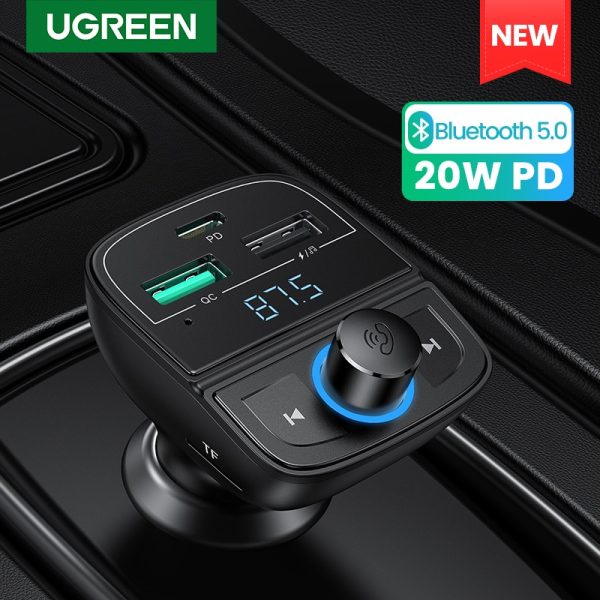 UGREEN Quick Charge 4.0 Car Charger for Phone FM