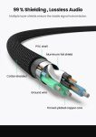 UGREEN RCA Cable 2RCA to 3.5mm Hi-Fi Nylon-Braided RCA to AUX Audio Cable