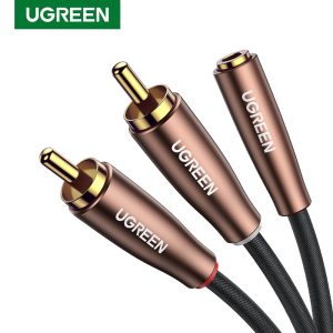 UGREEN RCA Cable 3.5mm Female to 2 RCA Male Stereo Audio Adapter