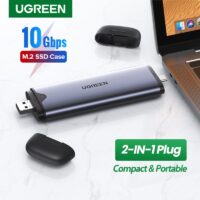 UGREEN SSD Case 10Gbps M.2 NVMe SATA To USB C 3.1 Gen 2 USB 3.0 2-in-1 Adapter