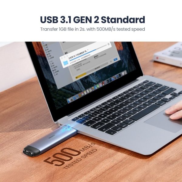 UGREEN SSD Case 10Gbps M.2 NVMe SATA To USB C 3.1 Gen 2 USB 3.0 2-in-1 Adapter