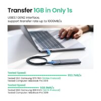 UGREEN SSD Case M.2 Dual Protocol NVMe SATA to USB 10Gbps M2 Hard Disk Case