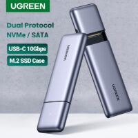 UGREEN SSD Case M.2 Dual Protocol NVMe SATA to USB 10Gbps M2 Hard Disk Case