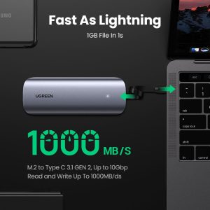 UGREEN-SSD-Case-M-2-NVMe-10Gbps-External-Hard-Drive-Enclosure-USB-Type-C-3-1-1