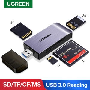 UGREEN USB 3.0 Card Reader SD Micro SD TF CF MS Compact Flash Smart Memory Card Adapter