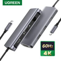 UGREEN USB C HUB 4K 60Hz 9-in-1 USB Type C to USB 3.0 HDMI VGA 100W PD Dock Splitter HUB