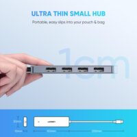 UGREEN USB C Hub 4 Ports USB Type C to USB 3.0 Hub Splitter Adapter for MacBook