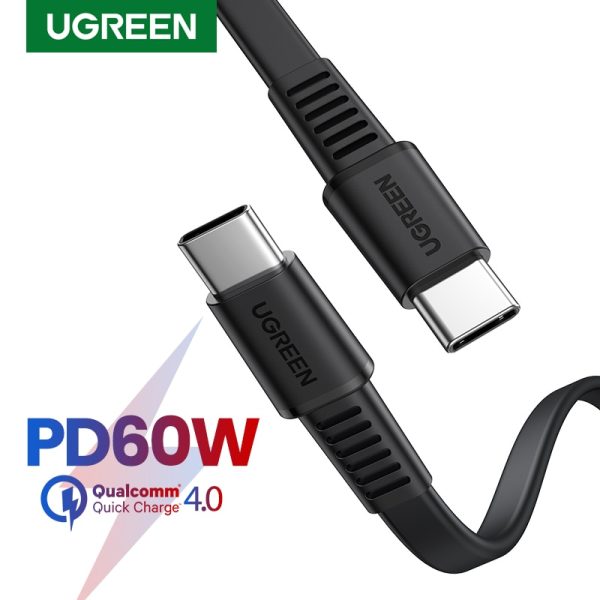 UGREEN USB C To USB Type C Cable USB C PD 60W Fast Charger