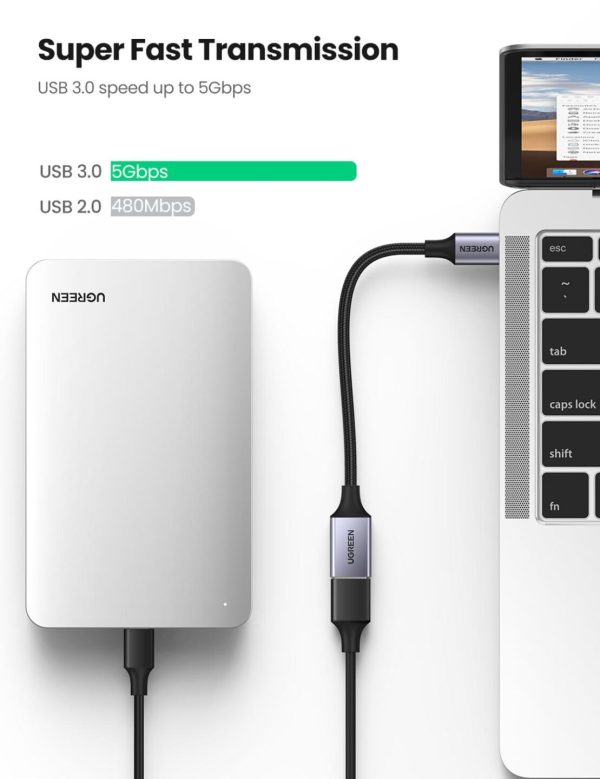 UGREEN USB C to USB 3.0 OTG Adapter USB Type-C OTG Data Cable Connector