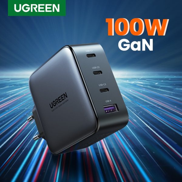 UGREEN USB Charger 100W GaN Charger for Macbook tablet Fast Charging