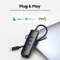 UGREEN USB HUB 3.0 2.0 HUB Ultra Mini 4 Port USB 3.0 Splitter Micro USB Hub Adapter