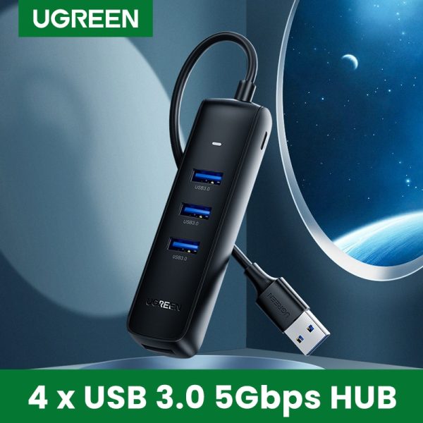 UGREEN USB HUB 3.0 2.0 HUB Ultra Mini 4 Port USB 3.0 Splitter Micro USB Hub Adapter