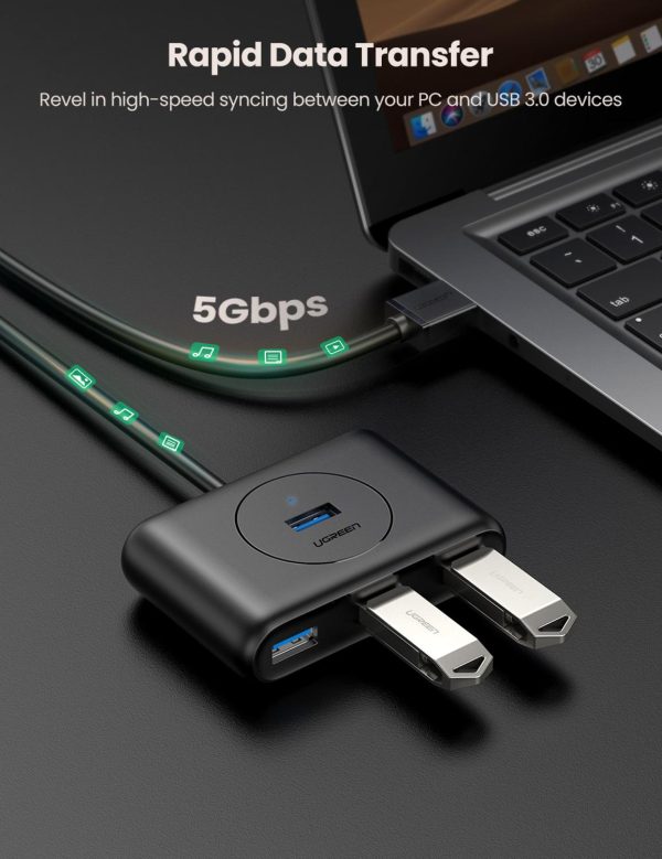 UGREEN USB Hub 4-Port USB 3.0 High-Speed USB Splitter