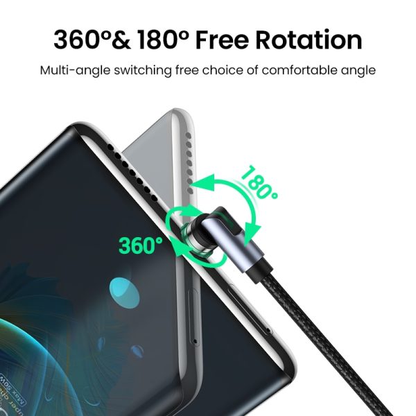 UGREEN USB Magnetic Charging Cable 540 Degree Rotating