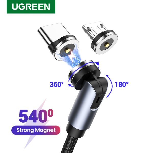 UGREEN USB Magnetic Charging Cable 540 Degree Rotating