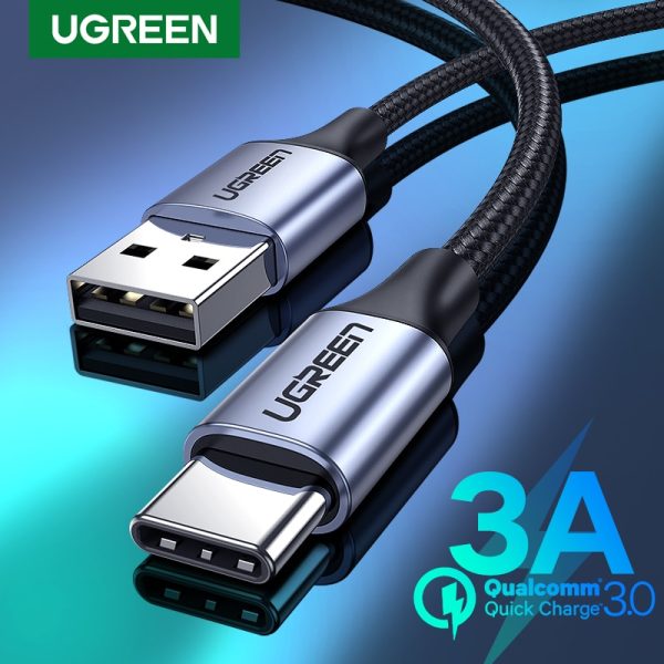 UGREEN USB Type C Cable for Xiaomi Samsung S21 S20 USB C Cable 3A