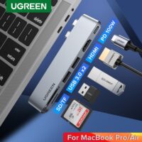 UGREEN USB Type C HUB Dual USB-C to HDMI RJ45 USB PD 3.0 SD for MacBook