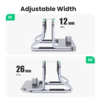 UGREEN Vertical Laptop Stand Holder For MacBook Air Pro Aluminum Foldable