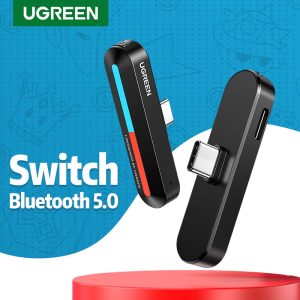 UGRREN Switch USB C Bluetooth 5.0 Audio Transmitter Wireless Low Latency Adapter,