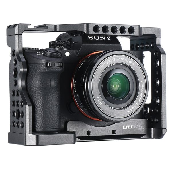 UURig C-A73 Camera Cage for Sony a7iii A7R3 A7M3 Standard Arca-Style Quick Release Plate with Top Handle Grip Sony A7III