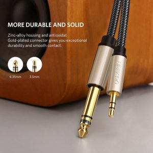 Ugreen-3-5mm-to-6-35mm-Adapter-Aux-Cable-for-Mixer-Amplifier-CD-Player-Speaker-Gold-1