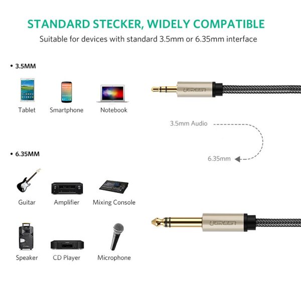 Ugreen 3.5mm to 6.35mm Adapter Aux Cable