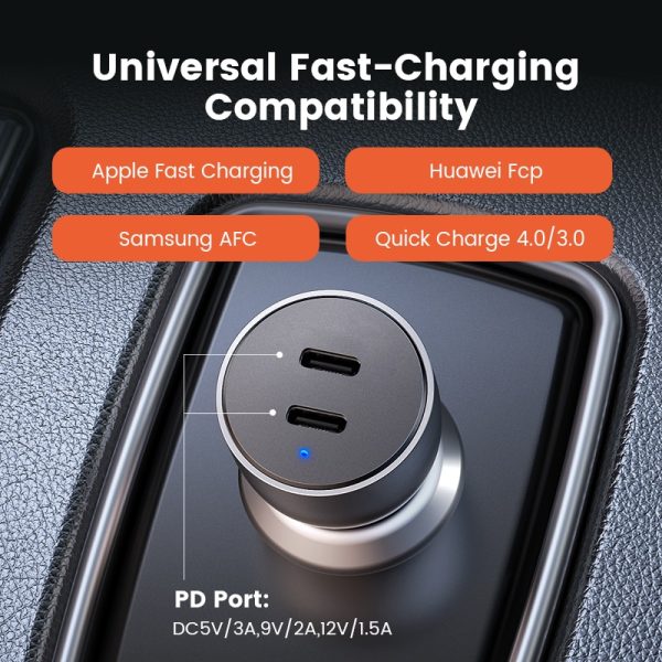 Ugreen 36W Quick Charge 4.0 3.0 QC USB Car Charger