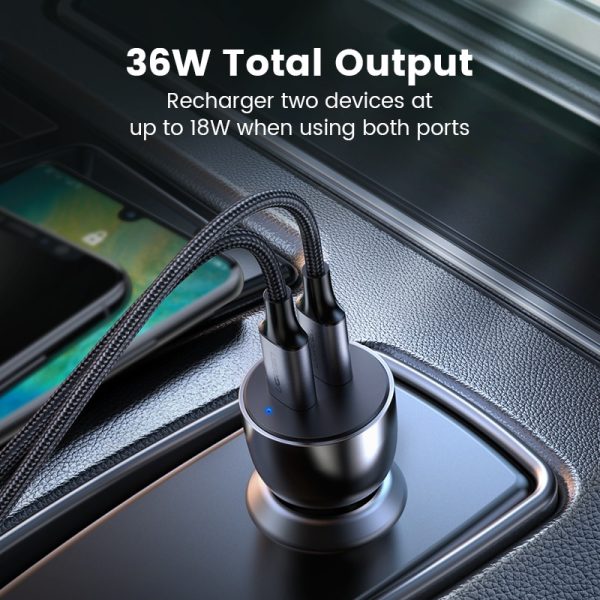 Ugreen 36W Quick Charge 4.0 3.0 QC USB Car Charger