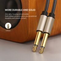 Ugreen 6.5mm Jack Audio Cable Nylon Braided 6.35 Jack Male to Male Aux Cable