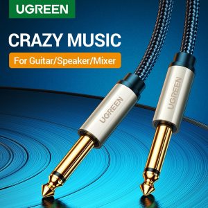 Ugreen 6.5mm Jack Audio Cable Nylon Braided 6.35 Jack Male to Male Aux Cable