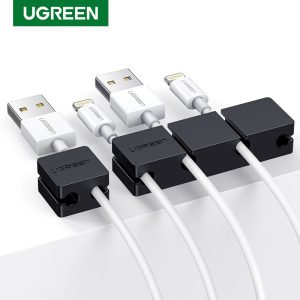 Ugreen Cable Clips Organizer Silicone USB Cable Winder Flexible Cable