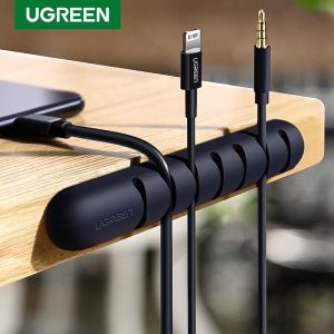 Ugreen Cable Organizer Silicone USB Cable Winder Flexible Cable