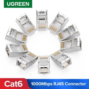 Ugreen Cat6 RJ45 Connector 8P8C Modular Ethernet Cable